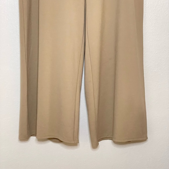 Eileen Fisher Wide Leg Ponte Pant Ankle Crop Pull On Biscuit Large / X-Large - Picture 6 of 16